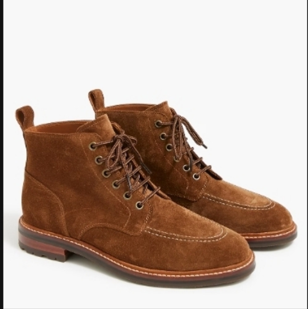 J.Crew Suede Lace-up Boots